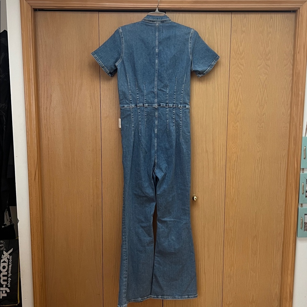 We The Free Jayde Flare Jumpsuit in Sunburst Blue NWT Size XL - Picture 8 of 11